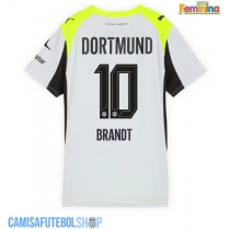 Camisa de time de futebol Borussia Dortmund Julian Brandt #10 Replicas 2º Equipamento Feminina 2025-26 Manga Curta